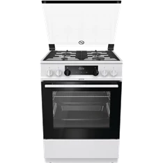 Gorenje KS6350WF fehér, szabadonálló, gáz, kombinált, főzőzóna: 4, sütő:71L, grill, tűzhely