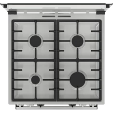 Gorenje KS6350XF inox, szabadonálló, gáz, kombinált, főzőzóna: 4, sütő:71L, grill, tűzhely