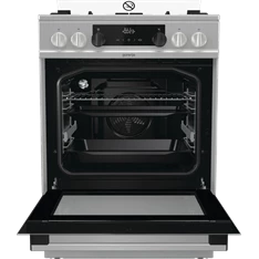 Gorenje KS6350XF inox, szabadonálló, gáz, kombinált, főzőzóna: 4, sütő:71L, grill, tűzhely