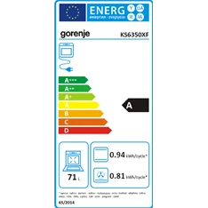 Gorenje KS6350XF inox kombinált tűzhely