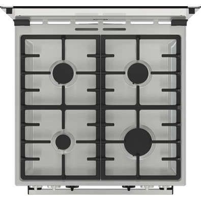Gorenje KS6350XF inox, szabadonálló, gáz, kombinált, főzőzóna: 4, sütő:71L, grill, tűzhely