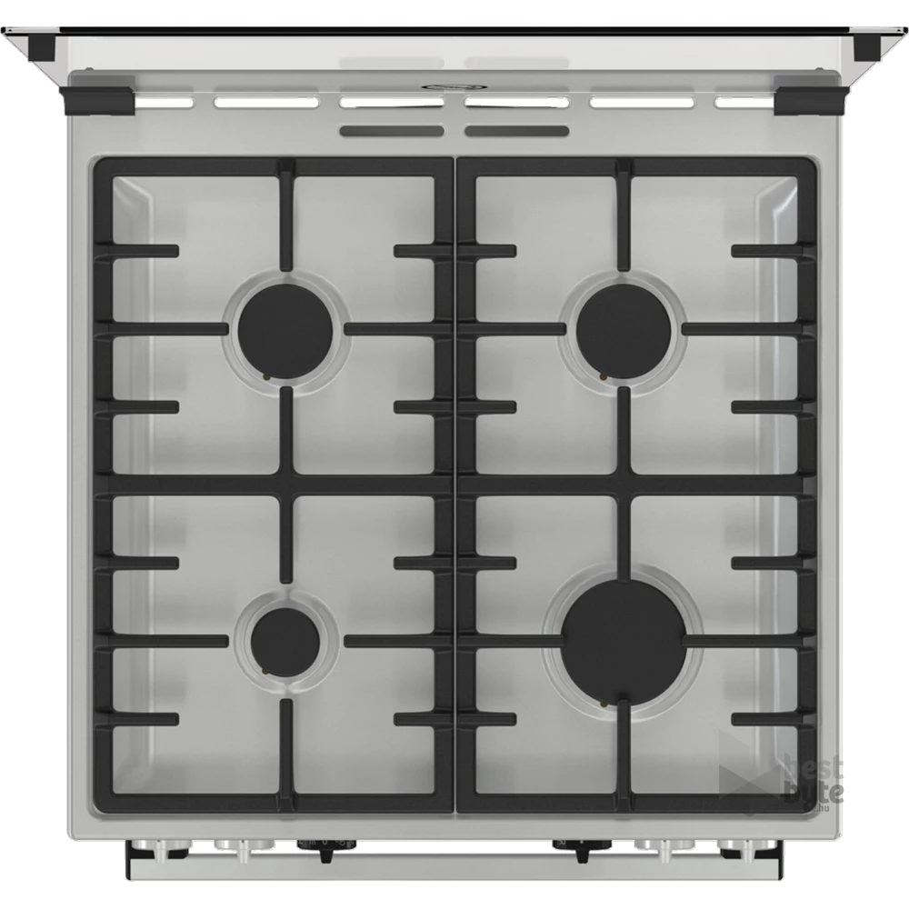 Gorenje KS6350XF inox, szabadonálló, gáz, kombinált, főzőzóna: 4, sütő:71L, grill, tűzhely