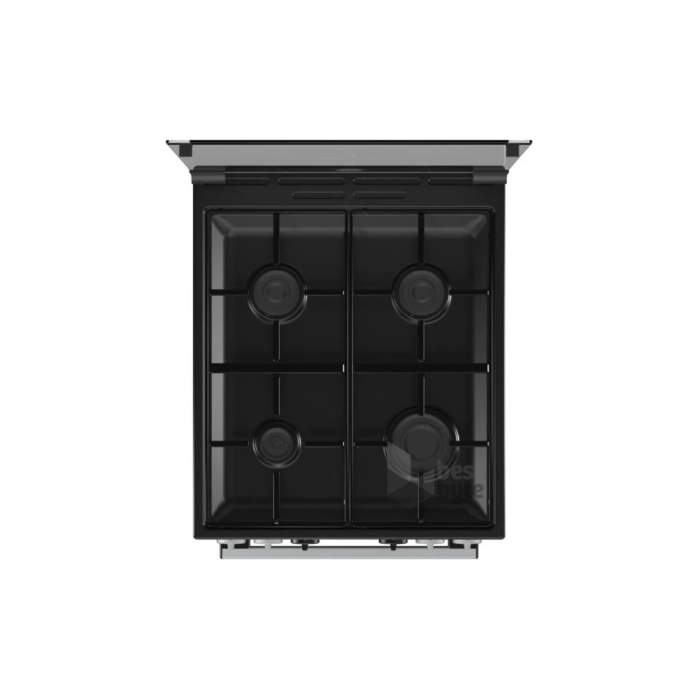 Gorenje K 5341 SJ inox, szabadonálló, gáz, kombinált, főzőzóna: 4, sütő:62L, grill, tűzhely