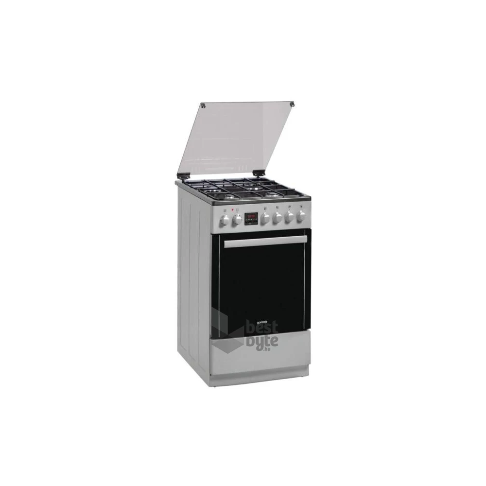 Gorenje K 5352 SH fehér, szabadonálló, gáz, kombinált, főzőzóna: 4, sütő:70L, grill, tűzhely
