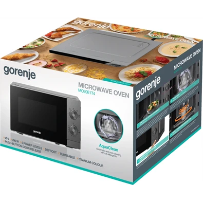 Gorenje MO20E1T4 700W 20L szürke mikrohullámú sütő