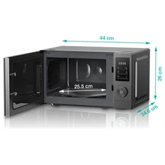 Gorenje MO20E1T4 700W 20L szürke mikrohullámú sütő