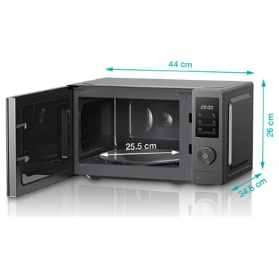 Gorenje MO20E1T4 700W 20L szürke mikrohullámú sütő