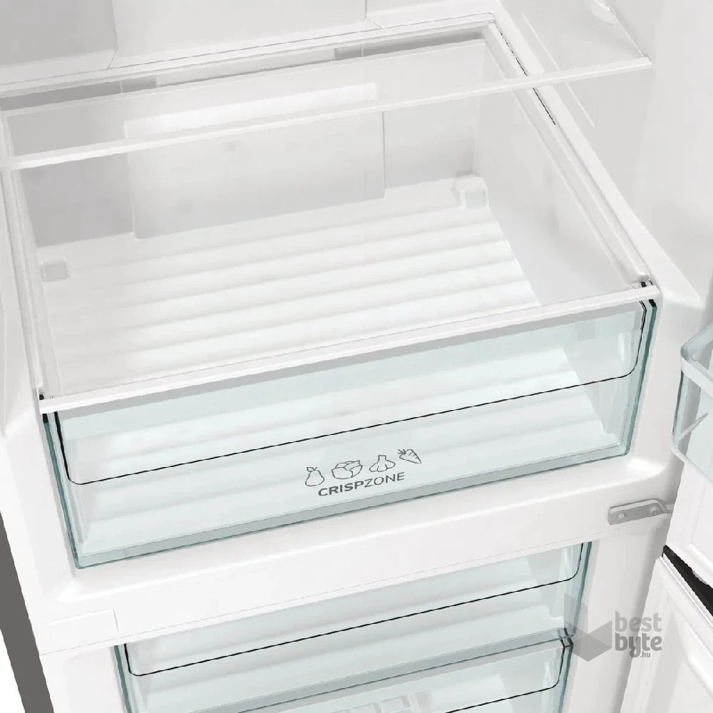 Gorenje N61EA2XL4 inox, alulfagyasztós, Hűtő:204L, Fagyasztó:96L, No frost Plus hűtőszekrény