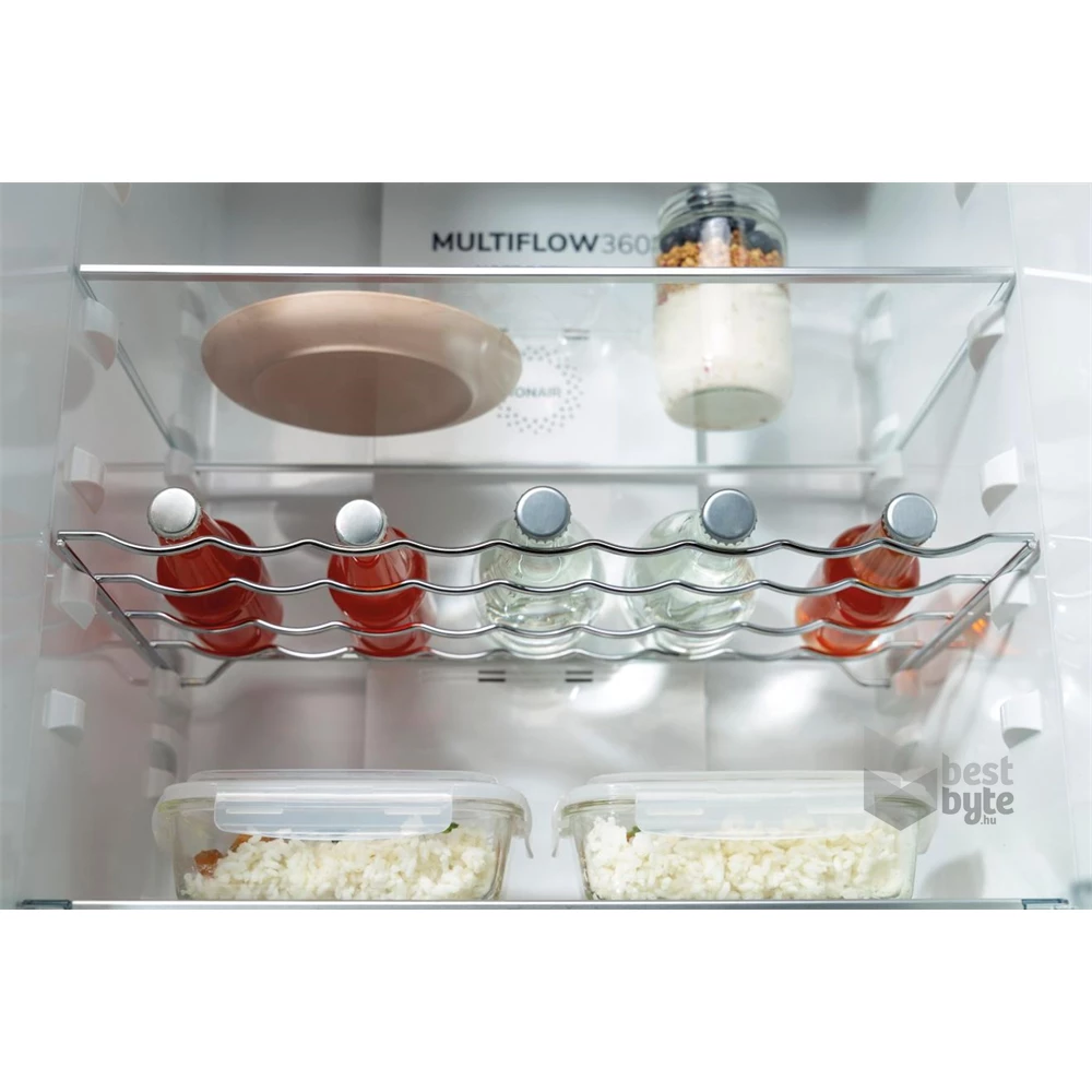 Gorenje N6A2XL4 inox, alulfagyasztós, Hűtő:204L, Fagyasztó:96L, No frost Plus hűtőszekrény