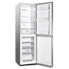 Gorenje NRK418DCS4 szürke, alulfagyasztós, Hűtő:171L, Fagyasztó:85L, No frost hűtőszekrény