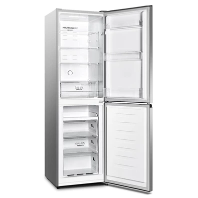 Gorenje NRK418DCS4 szürke, alulfagyasztós, Hűtő:171L, Fagyasztó:85L, No frost hűtőszekrény