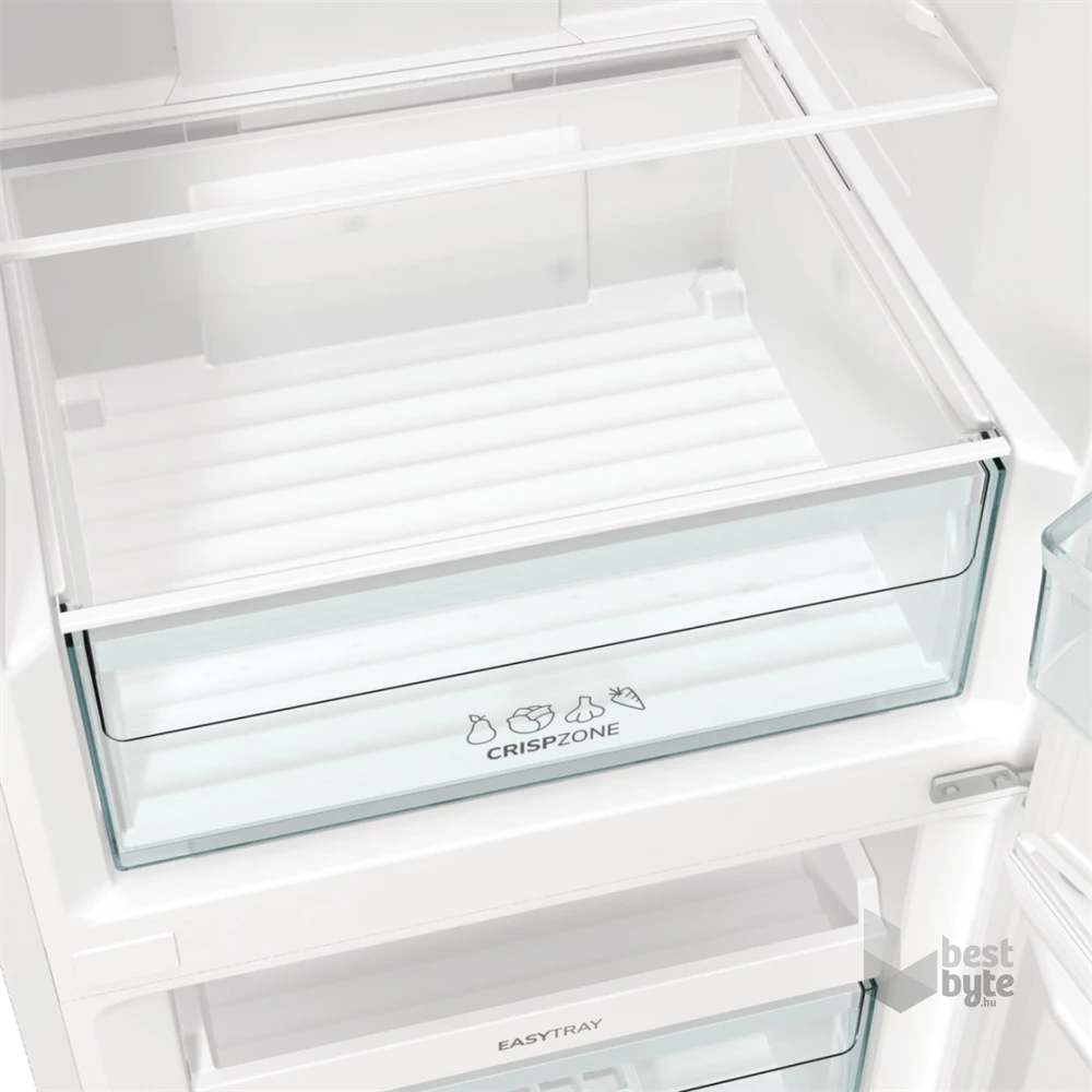 Gorenje NRK6191PW4 fehér, alulfagyasztós, Hűtő:204L, Fagyasztó:96L, No frost Plus hűtőszekrény
