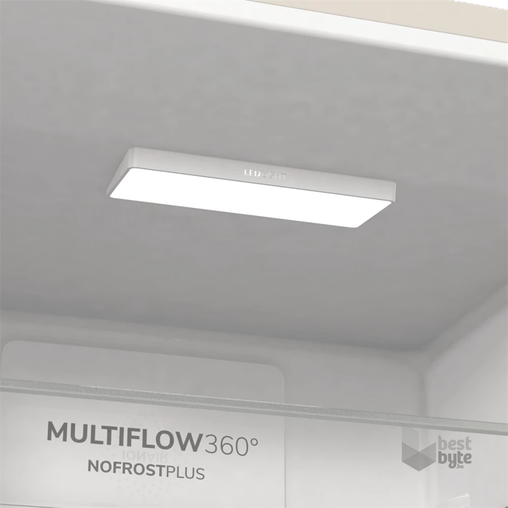 Gorenje NRK6192AC4 bézs, alulfagyasztós, Hűtő:204L, Fagyasztó:96L, No frost Plus hűtőszekrény