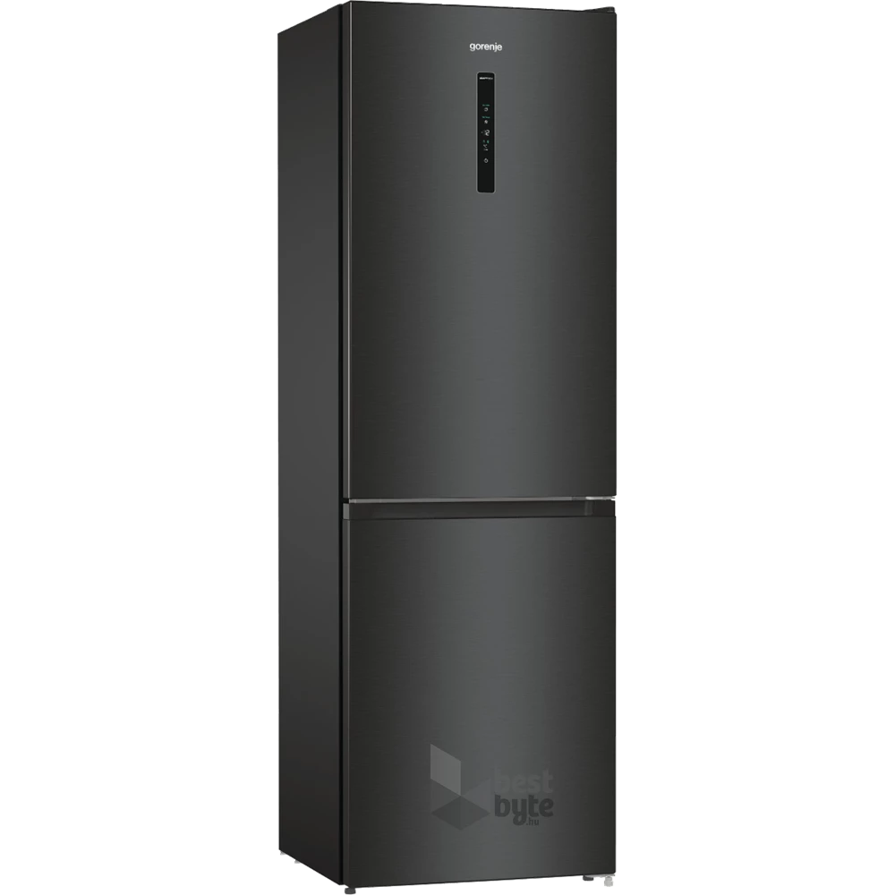Gorenje NRK619EABXL4 fekete, alulfagyasztós, Hűtő:204L, Fagyasztó:96L, No frost Plus hűtőszekrény