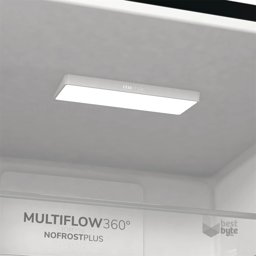 Gorenje NRK619EABXL4 fekete, alulfagyasztós, Hűtő:204L, Fagyasztó:96L, No frost Plus hűtőszekrény