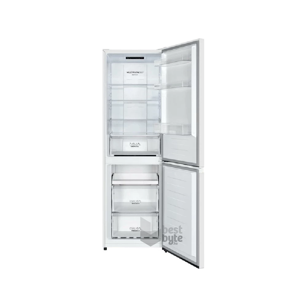 Gorenje NRK619EPW4 fehér, alulfagyasztós, Hűtő:207L, Fagyasztó:97L, No frost Plus hűtőszekrény