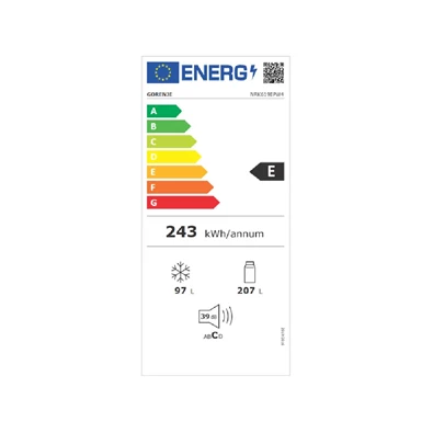 Gorenje NRK619EPW4 alulfagyasztós hűtőszekrény