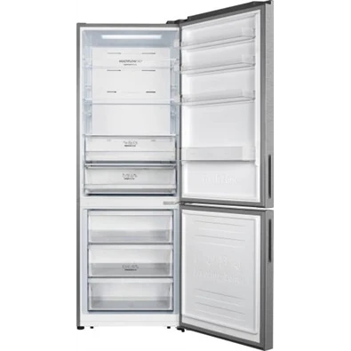Gorenje NRK720EAXL4 szürke, alulfagyasztós, Hűtő:345L, Fagyasztó:150L, hűtőszekrény