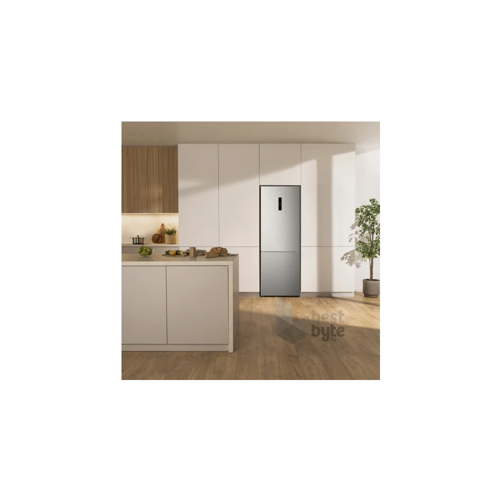Gorenje NRK720EAXL4 szürke, alulfagyasztós, Hűtő:345L, Fagyasztó:150L, hűtőszekrény