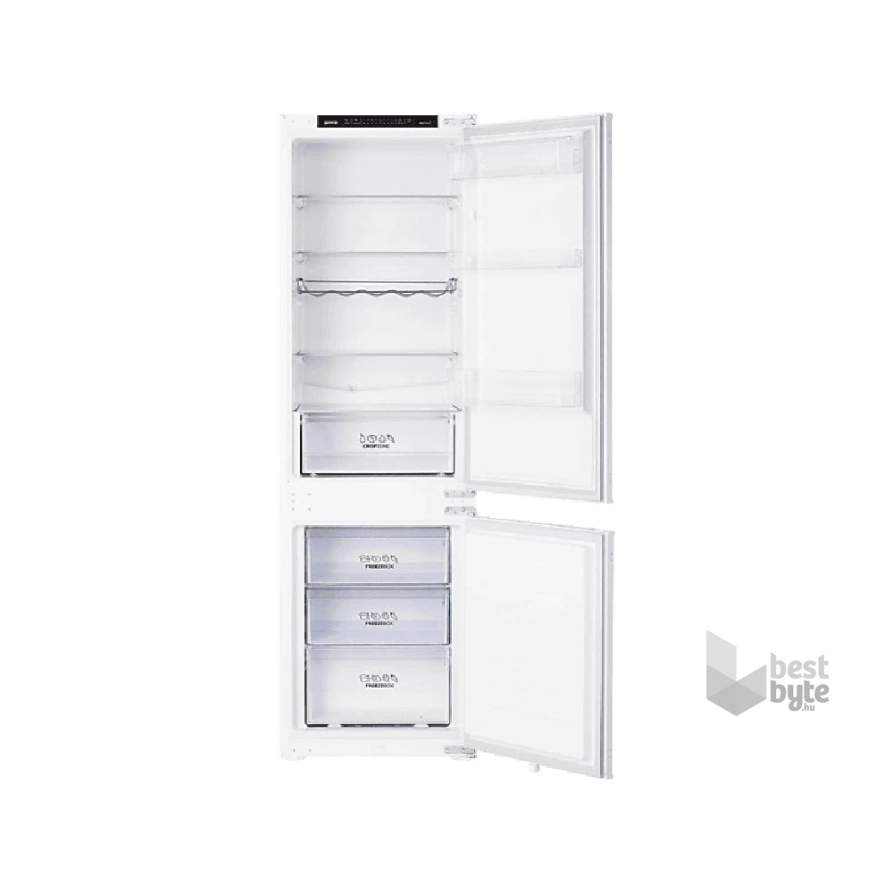 Gorenje NRKI418EP1 alulfagyasztós, beépíthető, Hűtő:183L, Fagyasztó:63L, No frost hűtőszekrény