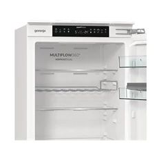 Gorenje NRKI517E62WF fehér, alulfagyasztós, beépíthető, Hűtő:176L, Fagyasztó:76L, No frost hűtőszekrény