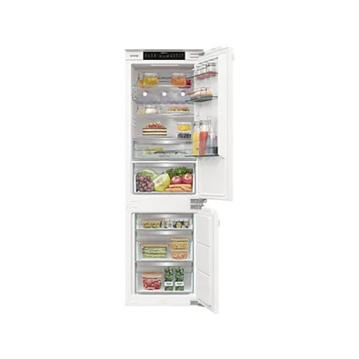 Gorenje NRKI517E62WF fehér, alulfagyasztós, beépíthető, Hűtő:176L, Fagyasztó:76L, No frost hűtőszekrény