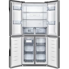 Gorenje NRM8181MX Multi Door szürke, Side-by-Side, Hűtő:256L, Fagyasztó:149L, No frost hűtőszekrény