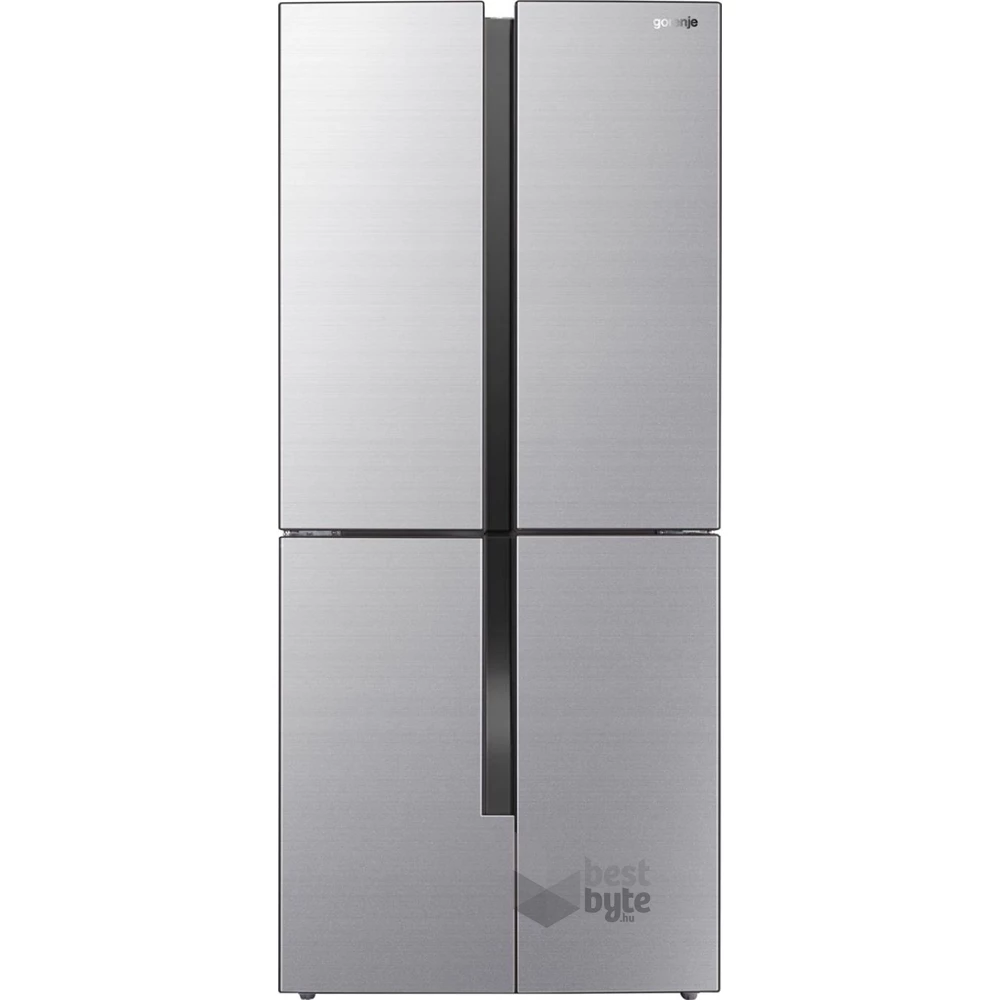 Gorenje NRM8181MX Multi Door szürke, Side-by-Side, Hűtő:256L, Fagyasztó:149L, No frost hűtőszekrény