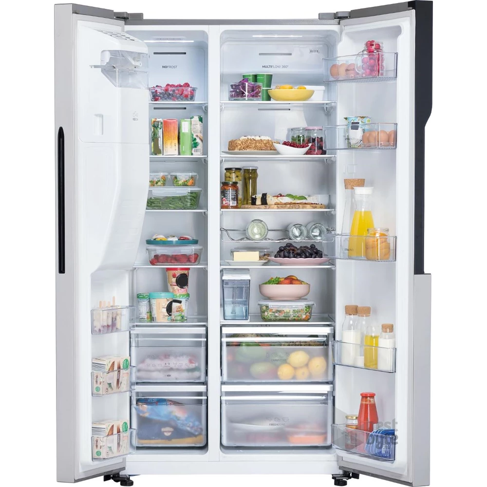 Gorenje NRS9181VX szürke, Side-by-Side, Hűtő:371L, Fagyasztó:185L, No frost Plus hűtőszekrény
