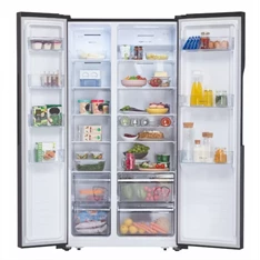 Gorenje NRS918EMB Side-by-side fekete hűtőszekrény