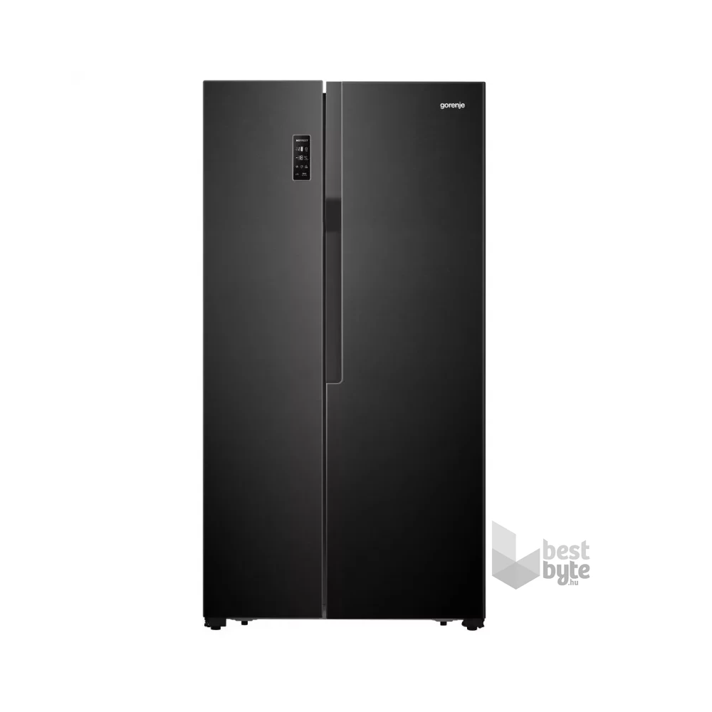 Gorenje NRS918EMB fekete, Side-by-Side, Hűtő:334L, Fagyasztó:185L, No frost Plus hűtőszekrény