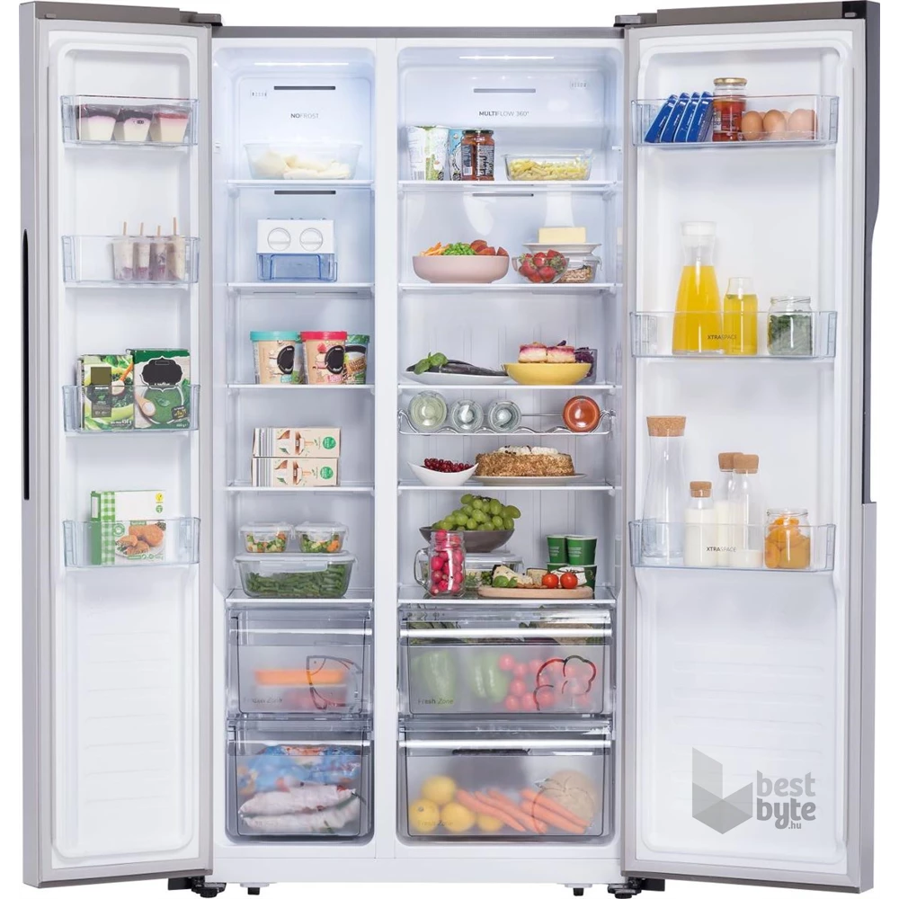 Gorenje NRS918EMX side by side hűtőszekrény