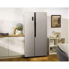 Gorenje NRS918FMX szürke, Side-by-Side, Hűtő:334L, Fagyasztó:185L, No frost Plus hűtőszekrény