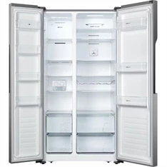 Gorenje NRS918FMX szürke, Side-by-Side, Hűtő:334L, Fagyasztó:185L, No frost Plus hűtőszekrény