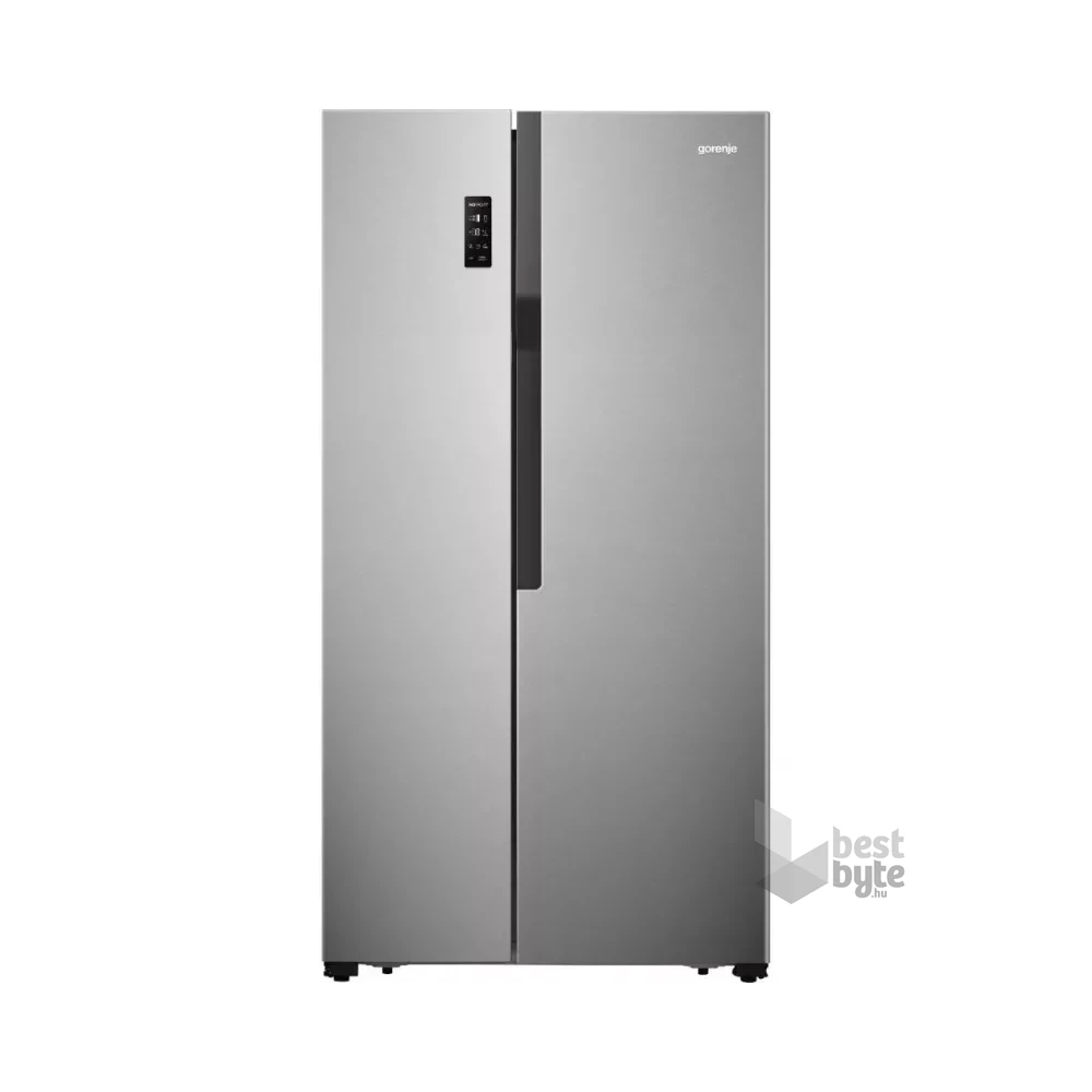 Gorenje NRS918FMX szürke, Side-by-Side, Hűtő:334L, Fagyasztó:185L, No frost Plus hűtőszekrény