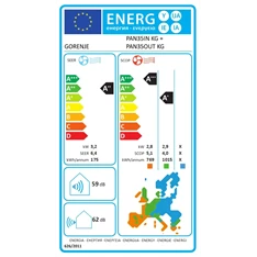 Gorenje Pandora 3,5KW split klíma csepptálca fűtéssel, beépített WIFI PANDORA35 KG