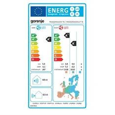 Gorenje Pandora 5,3KW split klíma csepptálca fűtéssel, beépített WIFI PANDORA53 KG