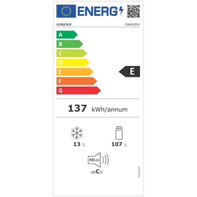 Gorenje RB492PW egyajtós hűtőszekrény