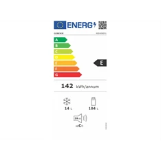 Gorenje RBI409EP1 fehér, egyajtós, beépíthető, Hűtő:104L, hűtőszekrény