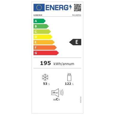 Gorenje RK14EPS4 inox alulfagyasztós hűtőszekrény