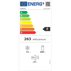 Gorenje RK4181PW4 alulfagyasztós hűtőszekrény