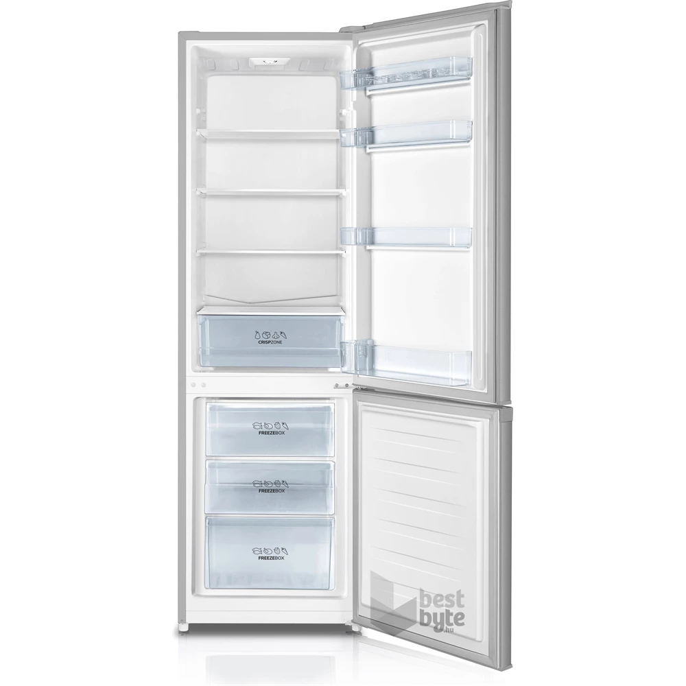 Gorenje RK4182PS4 szürke, alulfagyasztós, Hűtő:198L, Fagyasztó:71L, hűtőszekrény