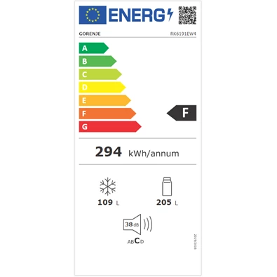 Gorenje RK6191EW4 alulfagyasztós hűtőszekrény