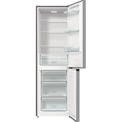 Gorenje RK6192ES4 fémszürke, alulfagyasztós, Hűtő:208L, Fagyasztó:112L, hűtőszekrény