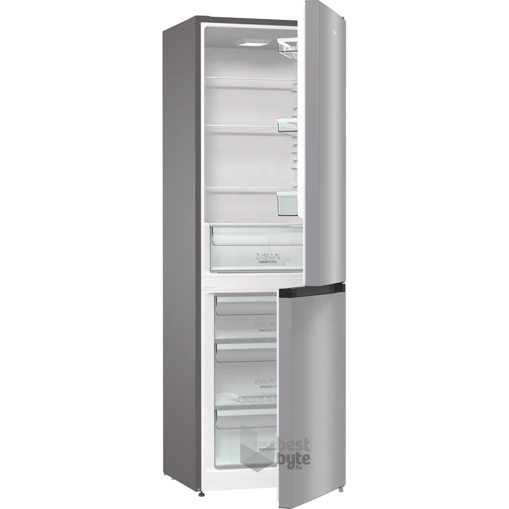 Gorenje RK6192ES4 fémszürke, alulfagyasztós, Hűtő:208L, Fagyasztó:112L, hűtőszekrény