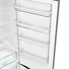 Gorenje RK6202ES4 inox, alulfagyasztós, Hűtő:239L, Fagyasztó:110L, FrostLess hűtőszekrény