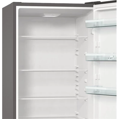 Gorenje RK6202ES4 inox, alulfagyasztós, Hűtő:239L, Fagyasztó:110L, FrostLess hűtőszekrény