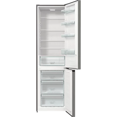 Gorenje RK6202ES4 inox, alulfagyasztós, Hűtő:239L, Fagyasztó:110L, FrostLess hűtőszekrény
