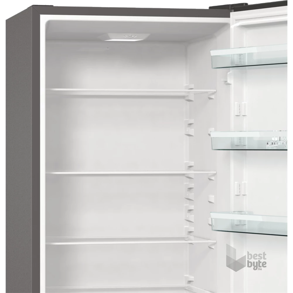 Gorenje RK6202ES4 inox, alulfagyasztós, Hűtő:239L, Fagyasztó:110L, FrostLess hűtőszekrény