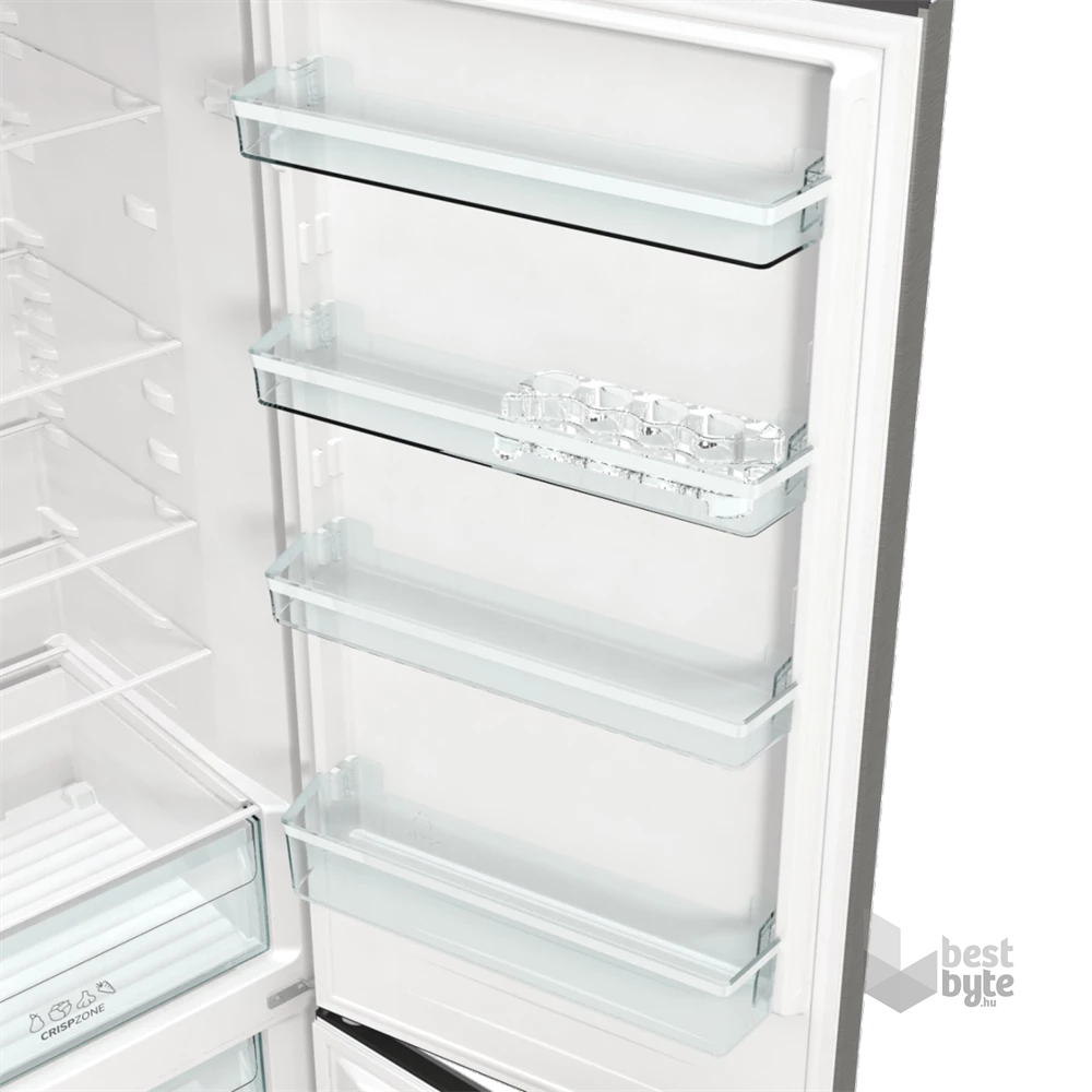 Gorenje RK6202ES4 inox, alulfagyasztós, Hűtő:239L, Fagyasztó:110L, FrostLess hűtőszekrény